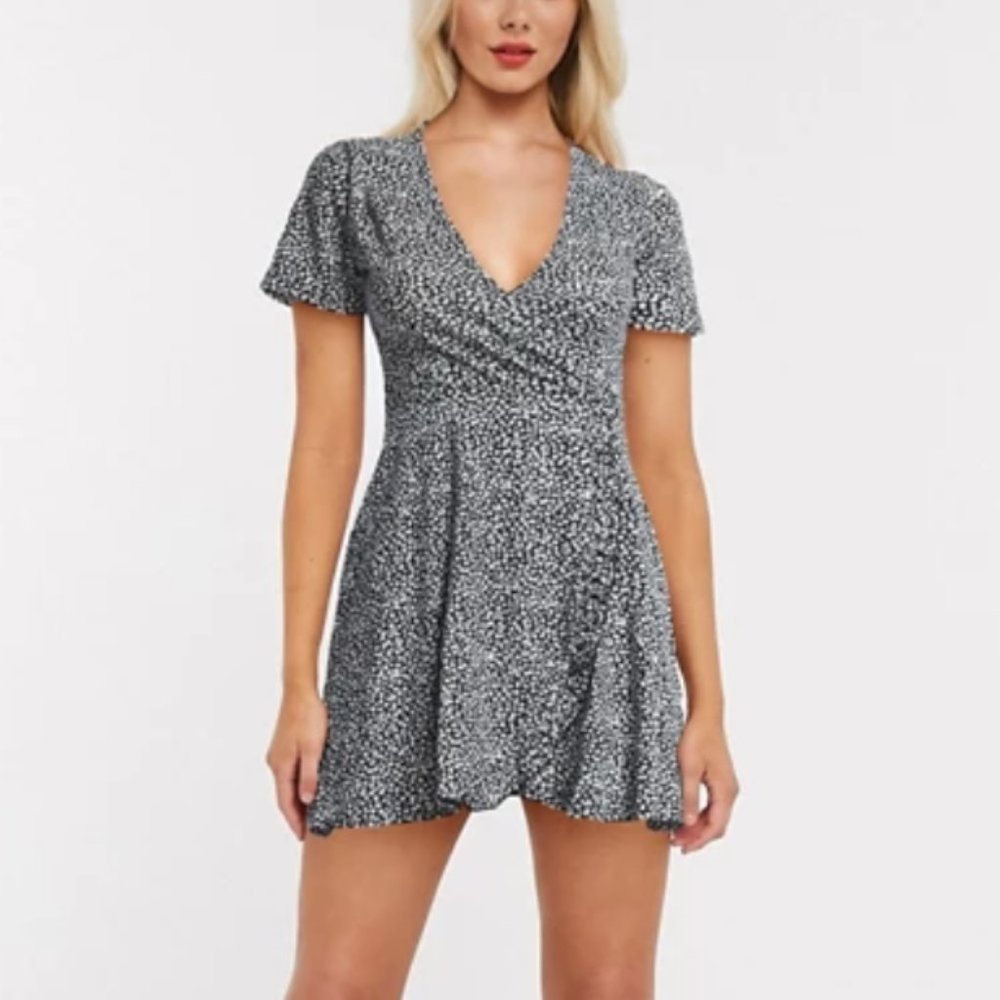 Floral wrap dress